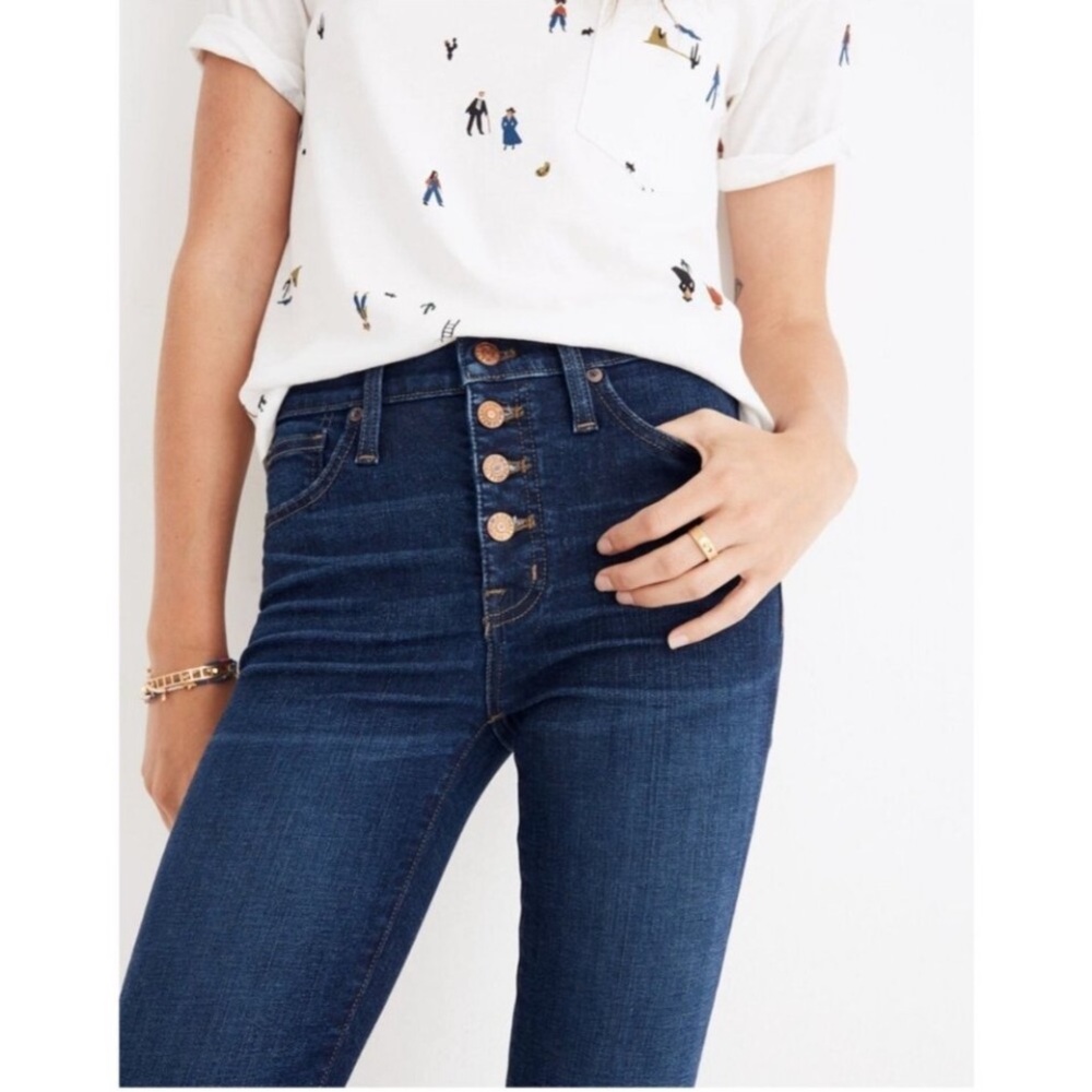 Madewell 9" High Rise Skinny Style# J9491 Dark Wash